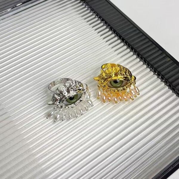 Niche, high-end, light luxury, medieval, vintage, retro, personalized, exaggerated, trendy ring and ring